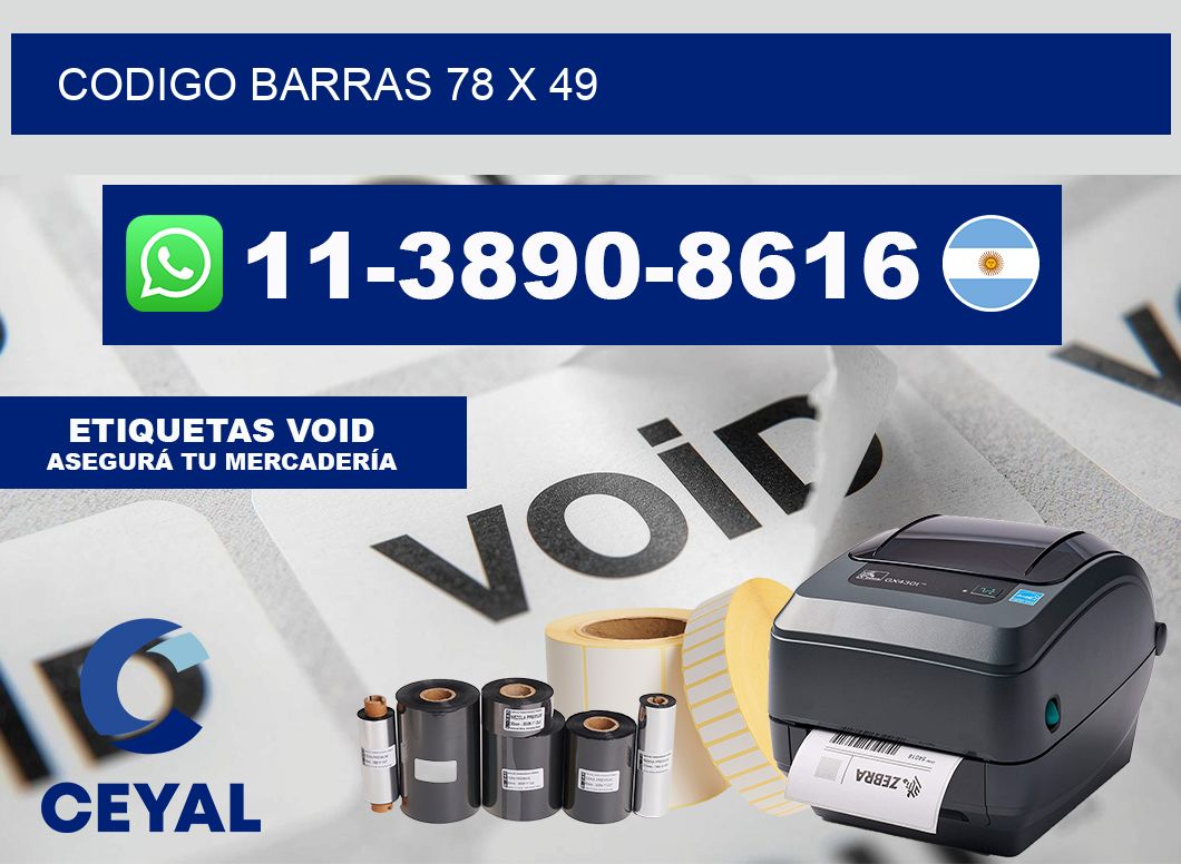 Codigo barras 78 x 49