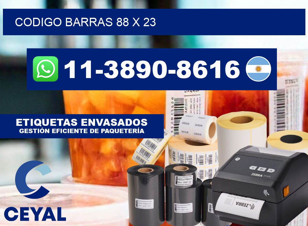 Codigo barras 88 x 23