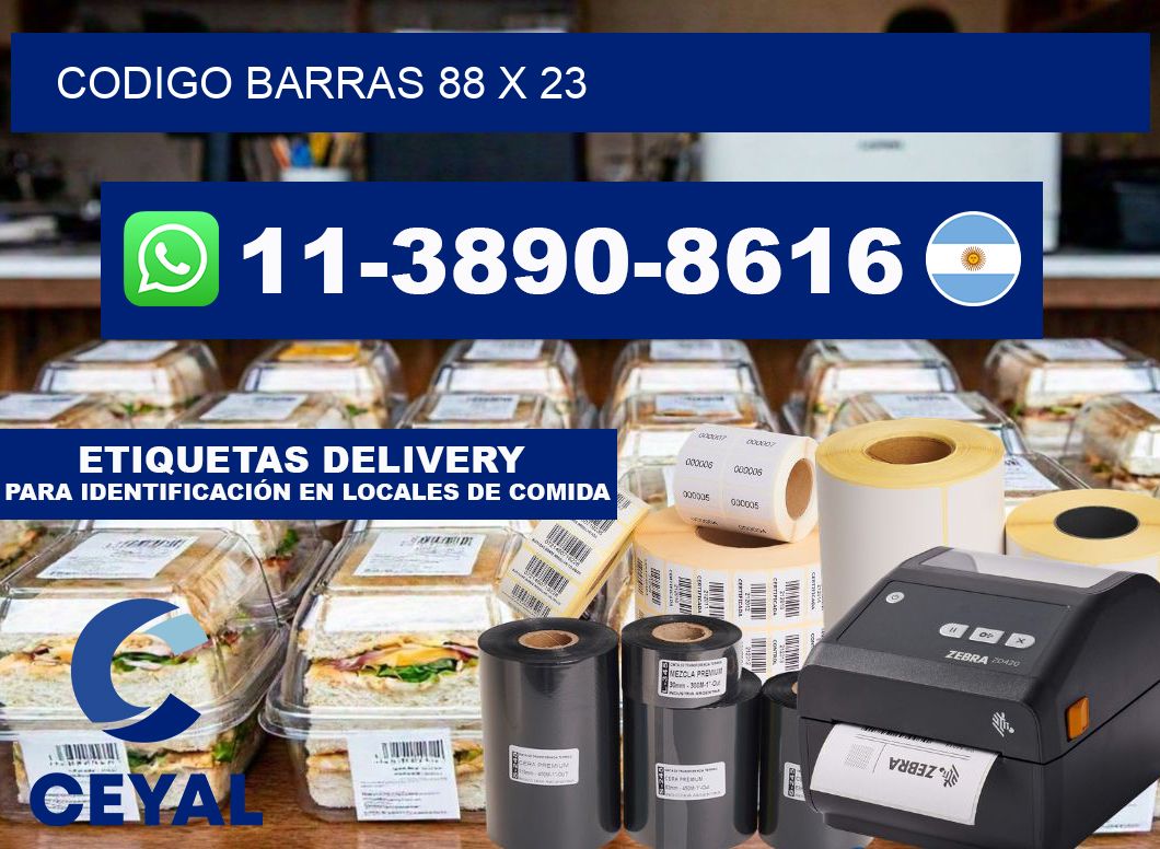Codigo barras 88 x 23
