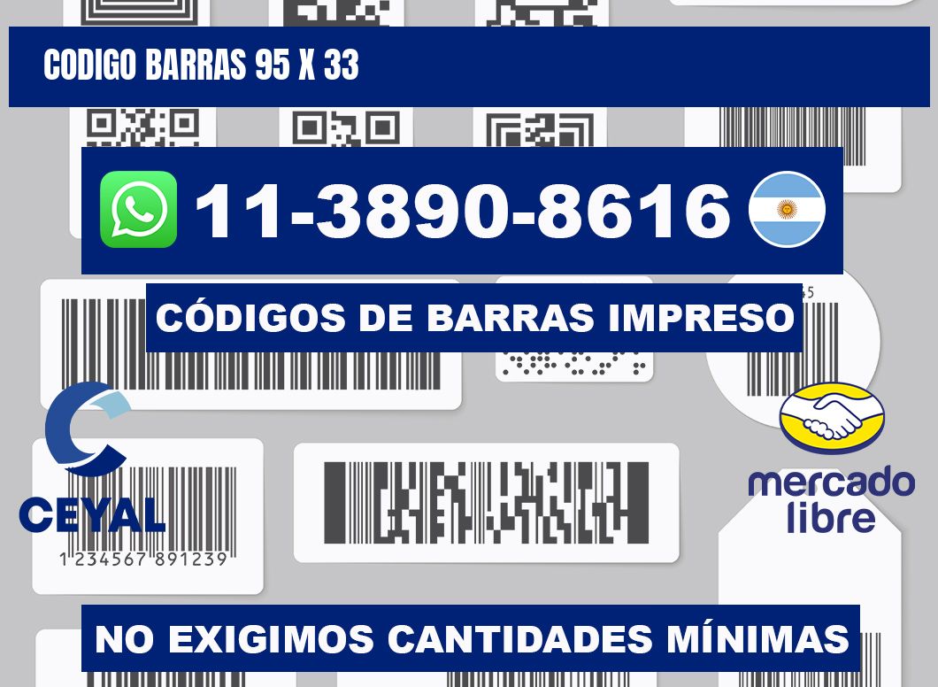 Codigo barras 95 x 33