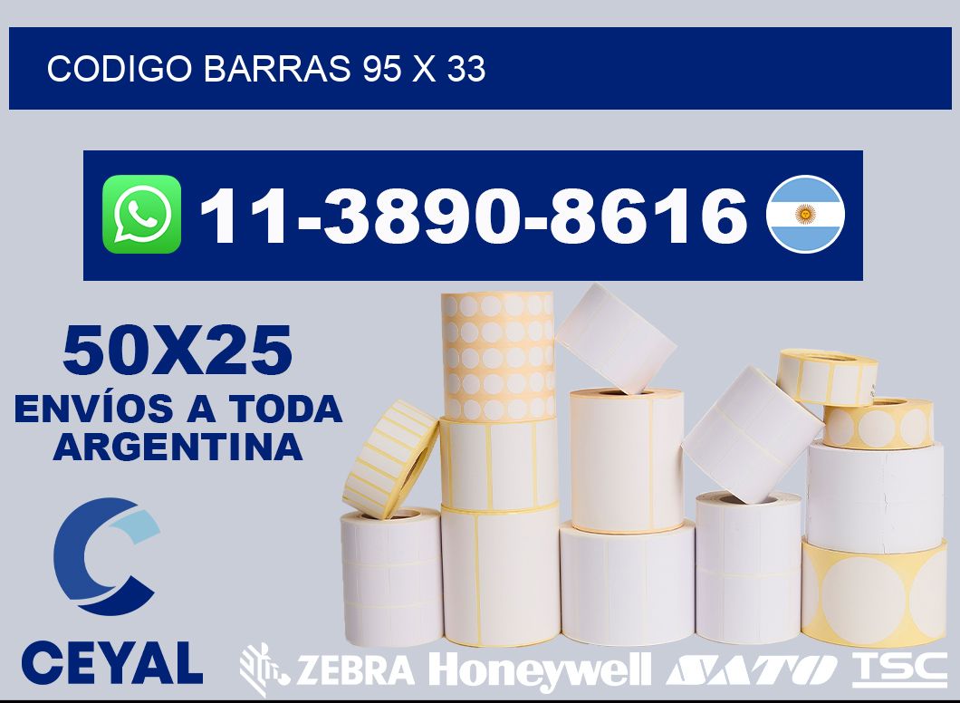 Codigo barras 95 x 33