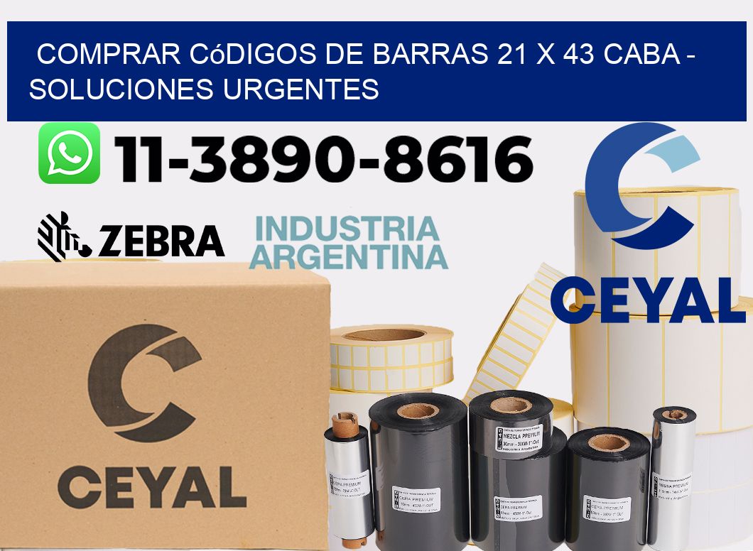 Comprar códigos de barras 21 x 43 CABA - soluciones urgentes