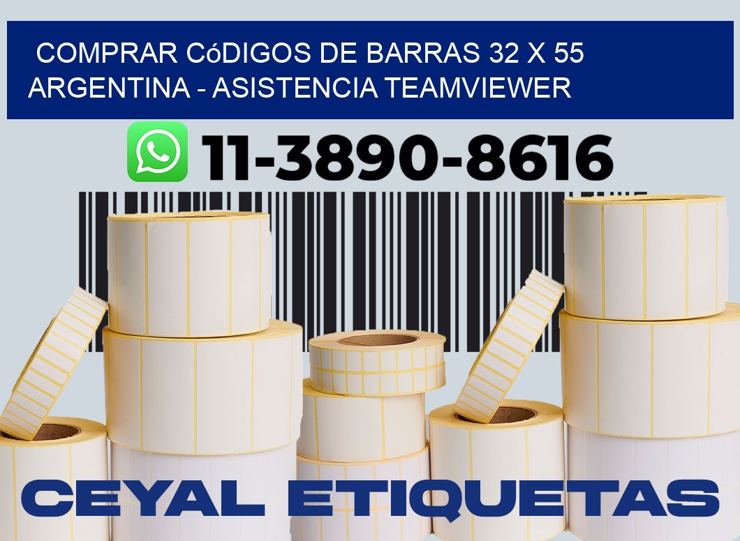 Comprar códigos de barras 32 x 55 argentina - asistencia teamviewer
