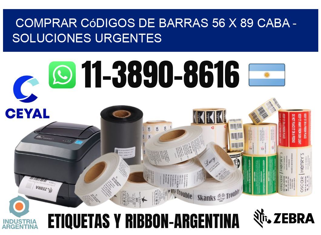 Comprar códigos de barras 56 x 89 CABA - soluciones urgentes