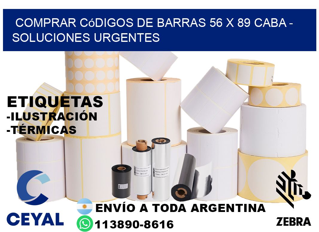 Comprar códigos de barras 56 x 89 CABA - soluciones urgentes