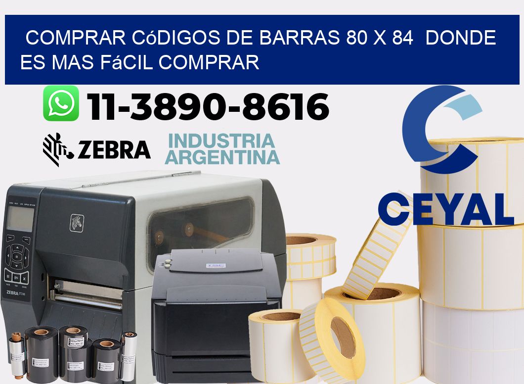 Comprar códigos de barras 80 x 84  Donde es mas fácil comprar