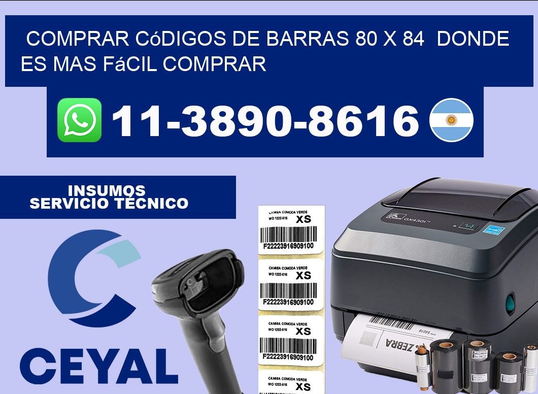 Comprar códigos de barras 80 x 84  Donde es mas fácil comprar