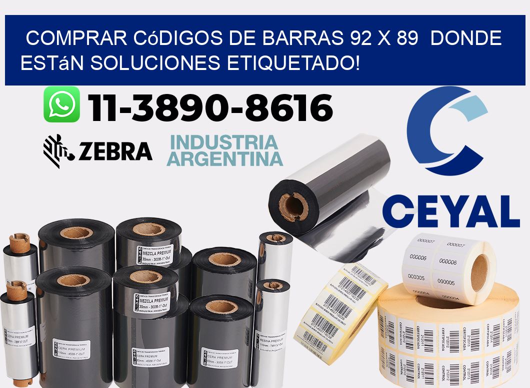 Comprar códigos de barras 92 x 89  donde están soluciones etiquetado!
