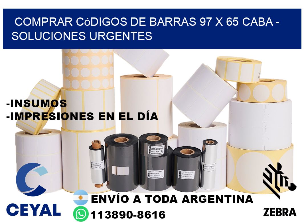 Comprar códigos de barras 97 x 65 CABA - soluciones urgentes
