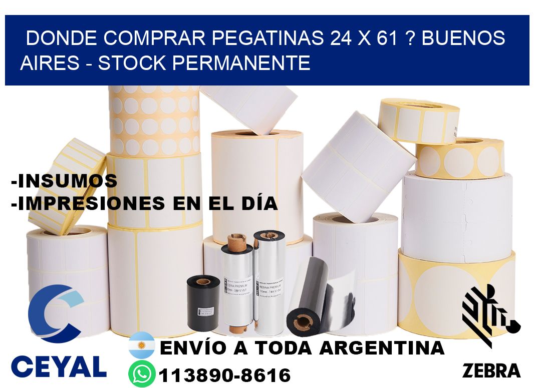 Donde Comprar pegatinas 24 x 61 ? Buenos Aires - Stock permanente