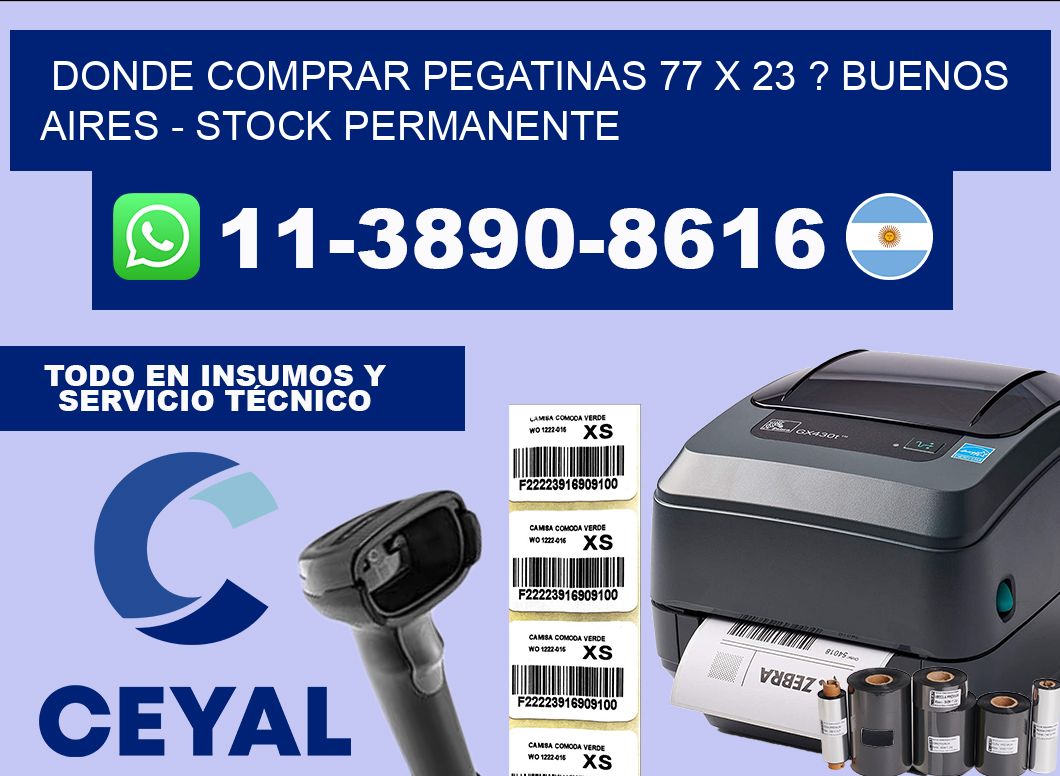 Donde Comprar pegatinas 77 x 23 ? Buenos Aires – Stock permanente