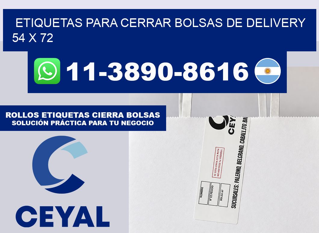 ETIQUETAS PARA CERRAR BOLSAS DE DELIVERY 54 x 72