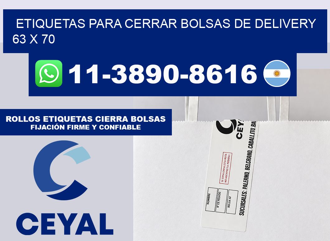 ETIQUETAS PARA CERRAR BOLSAS DE DELIVERY 63 x 70