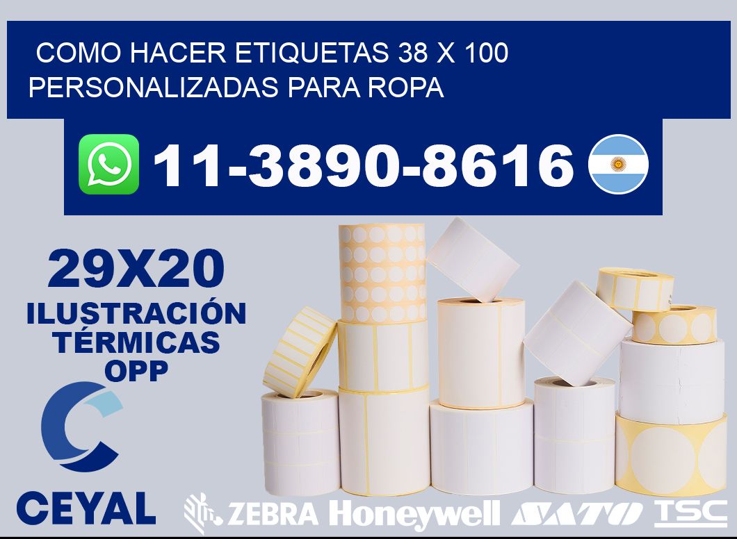 como hacer etiquetas 38 x 100 personalizadas para ropa