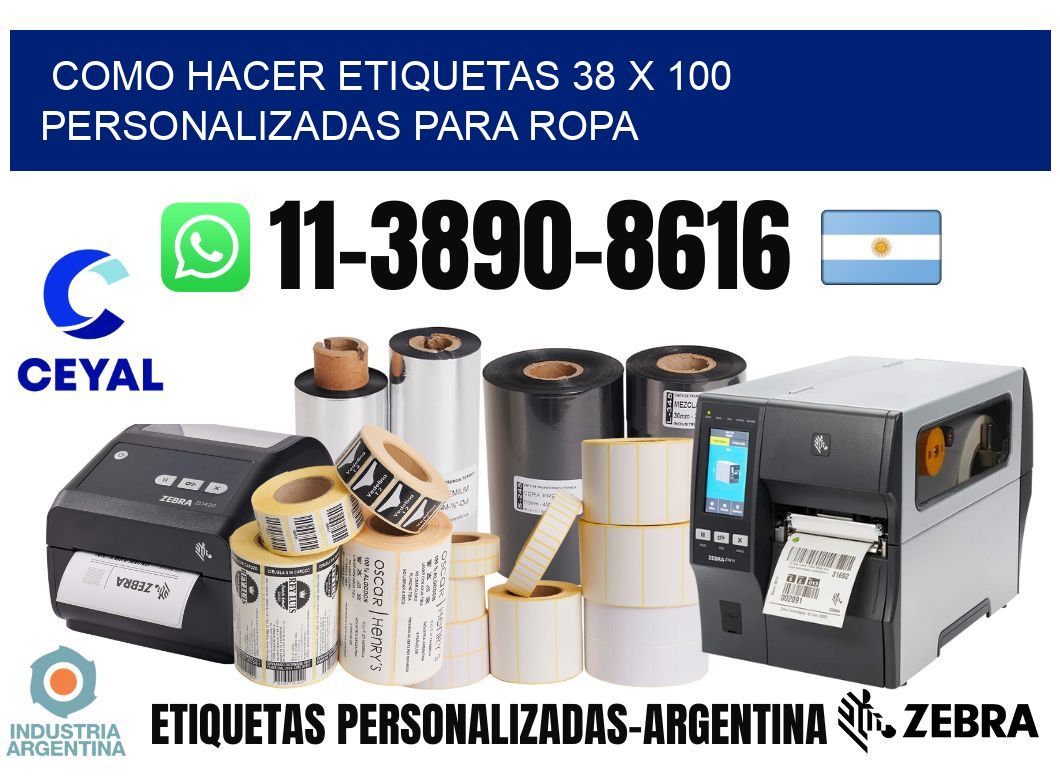 como hacer etiquetas 38 x 100 personalizadas para ropa