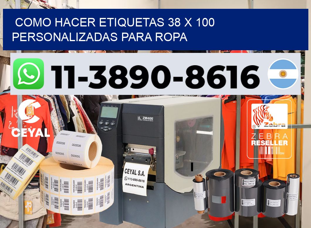 como hacer etiquetas 38 x 100 personalizadas para ropa