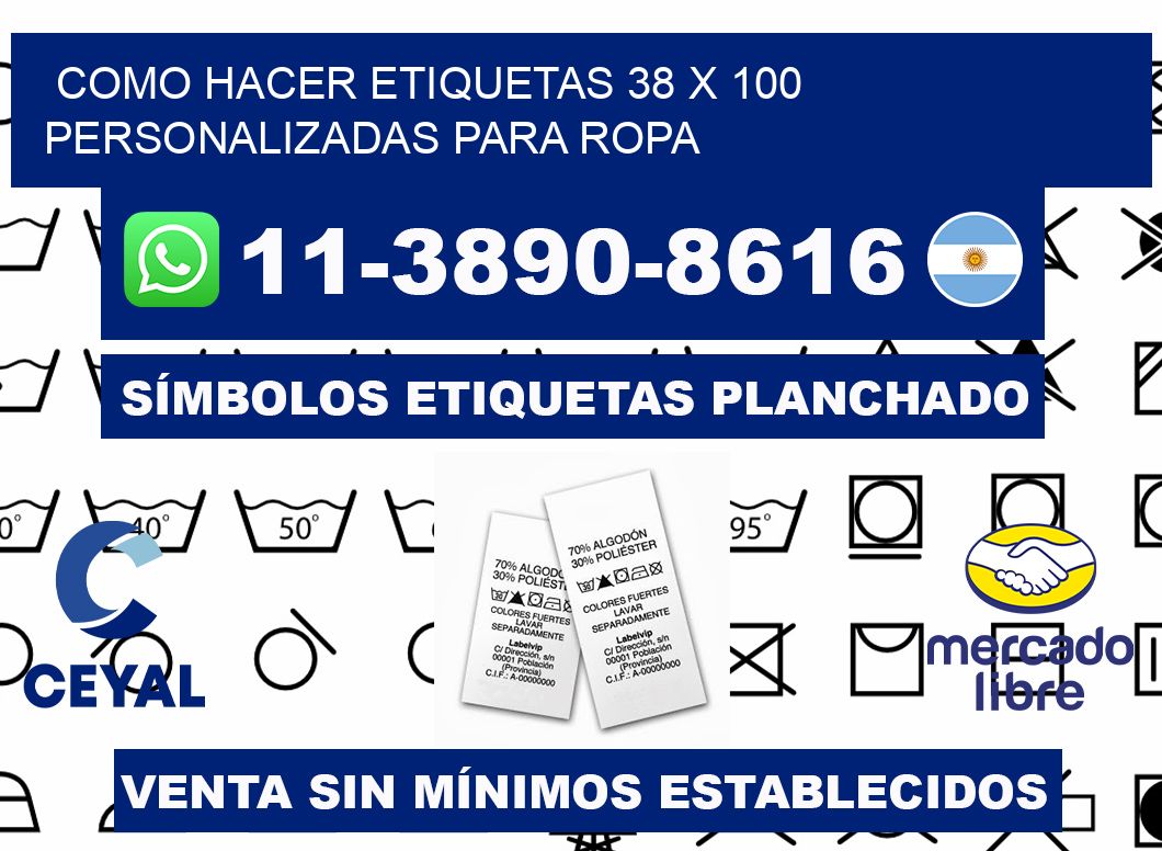 como hacer etiquetas 38 x 100 personalizadas para ropa
