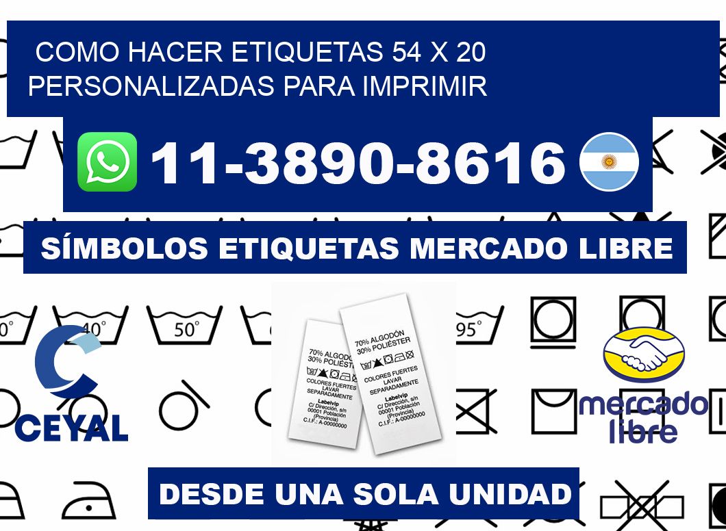 como hacer etiquetas 54 x 20 personalizadas para imprimir