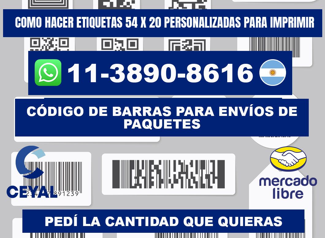 como hacer etiquetas 54 x 20 personalizadas para imprimir