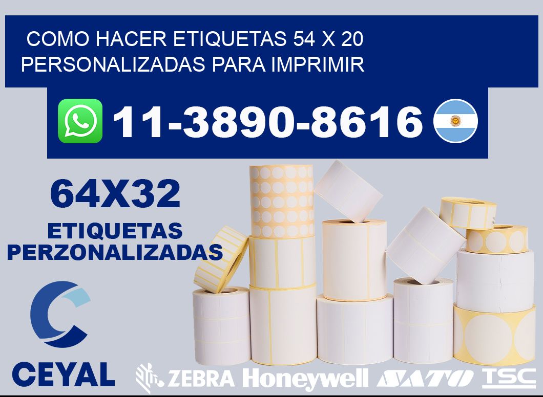 como hacer etiquetas 54 x 20 personalizadas para imprimir