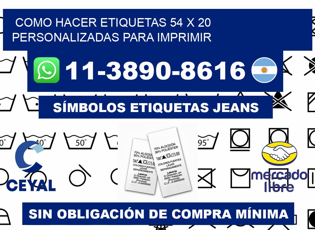 como hacer etiquetas 54 x 20 personalizadas para imprimir