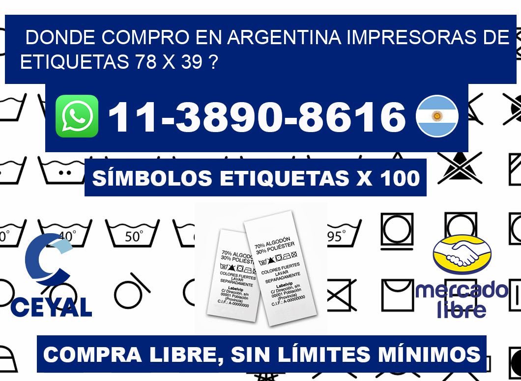 donde compro en argentina impresoras de etiquetas 78 x 39 ?