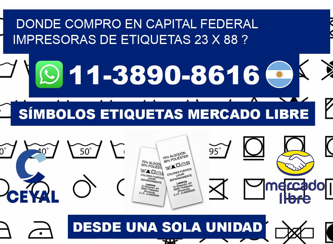 donde compro en capital federal impresoras de etiquetas 23 x 88 ?