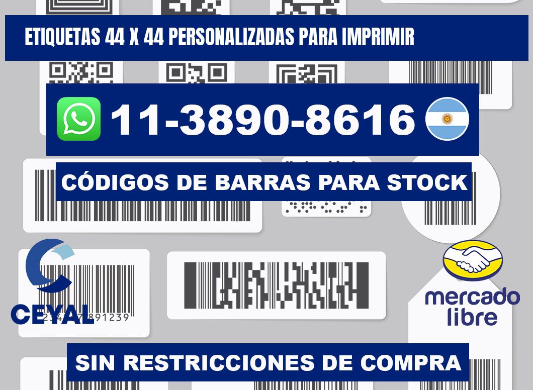 etiquetas 44 x 44 personalizadas para imprimir