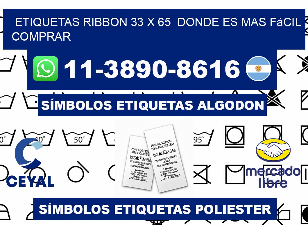 etiquetas ribbon 33 x 65  Donde es mas fácil comprar