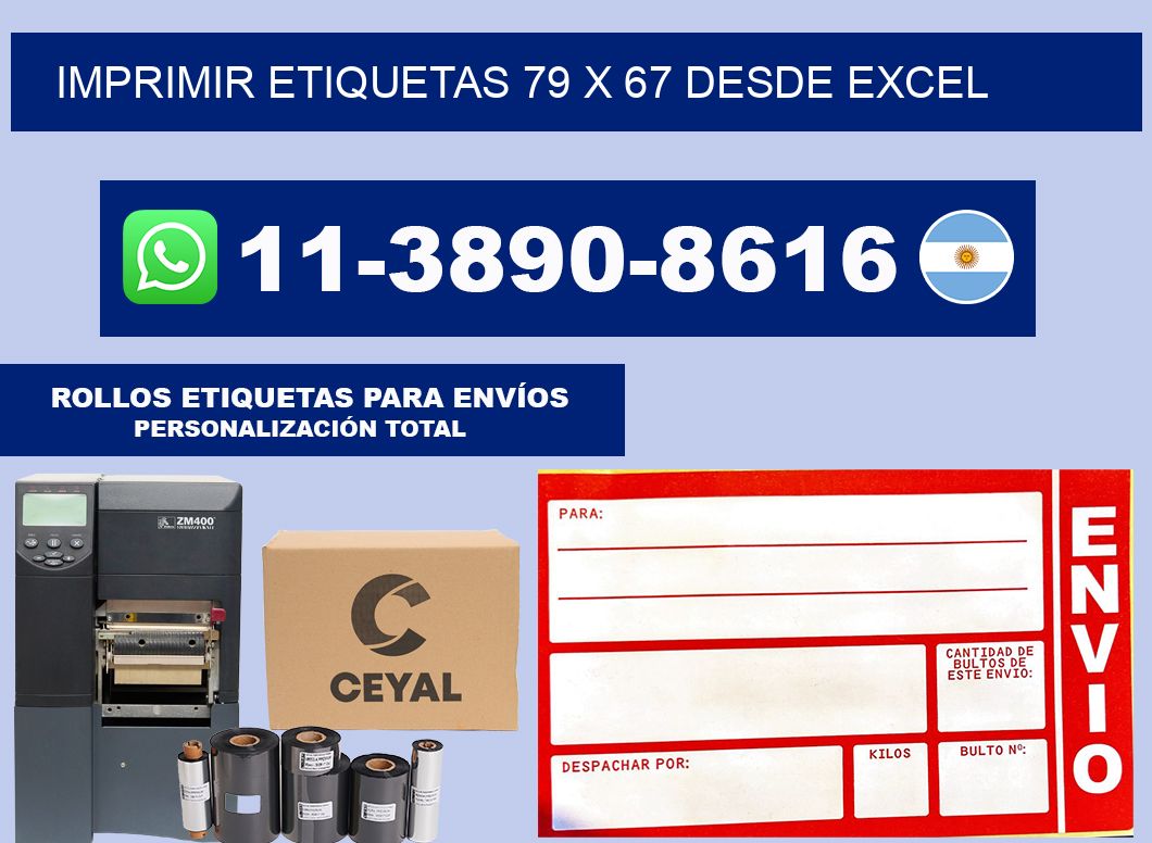 imprimir etiquetas 79 x 67 desde excel