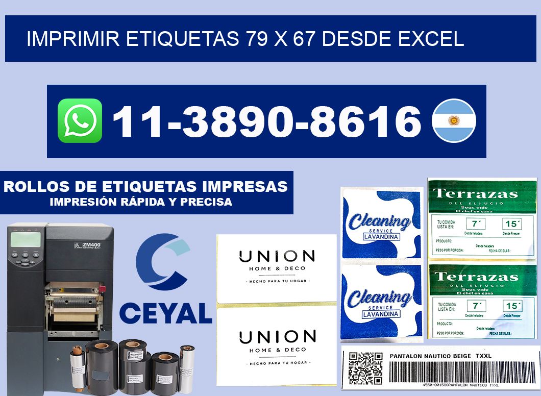 imprimir etiquetas 79 x 67 desde excel