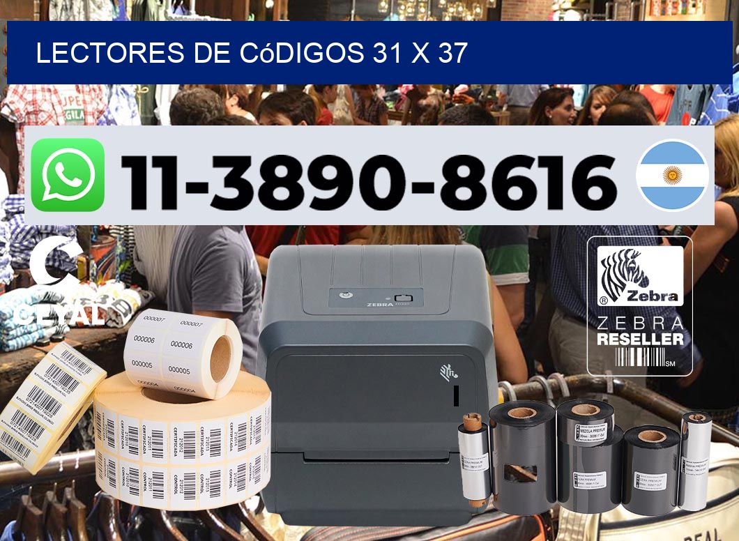 lectores de códigos 31 x 37