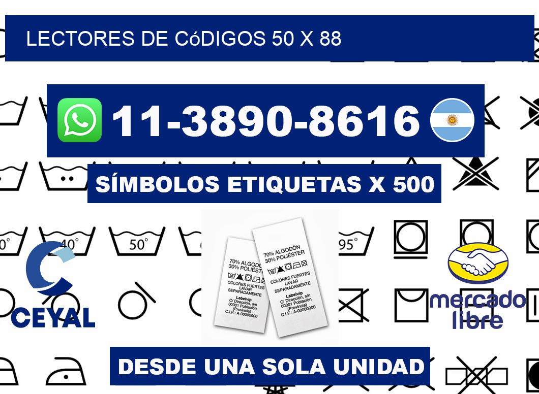 lectores de códigos 50 x 88