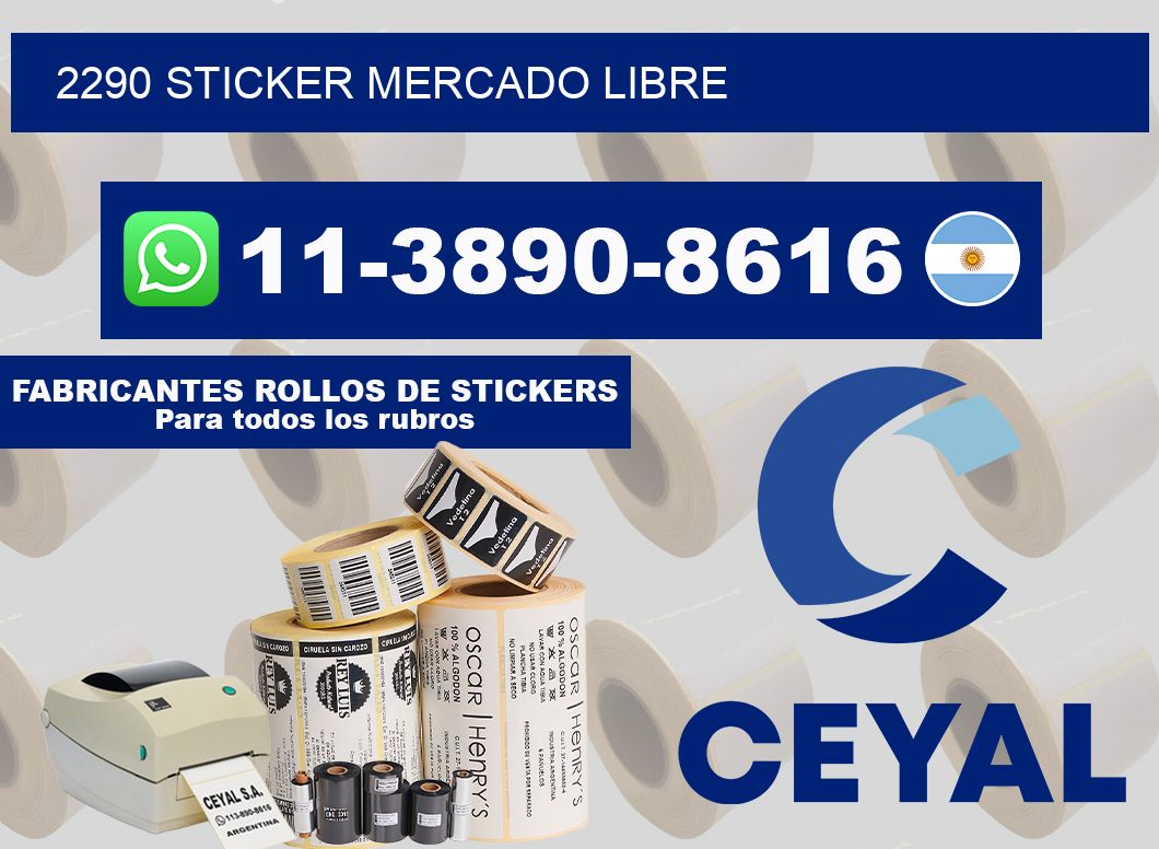 2290 sticker mercado libre