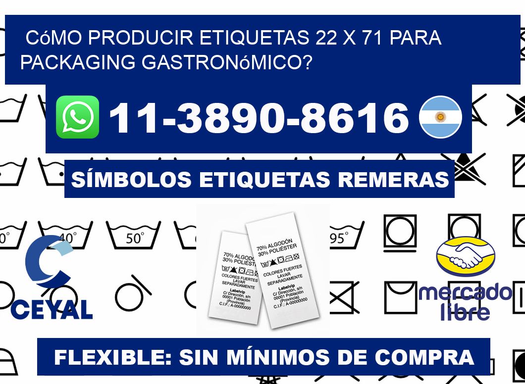 Cómo producir etiquetas 22 x 71 para packaging gastronómico?