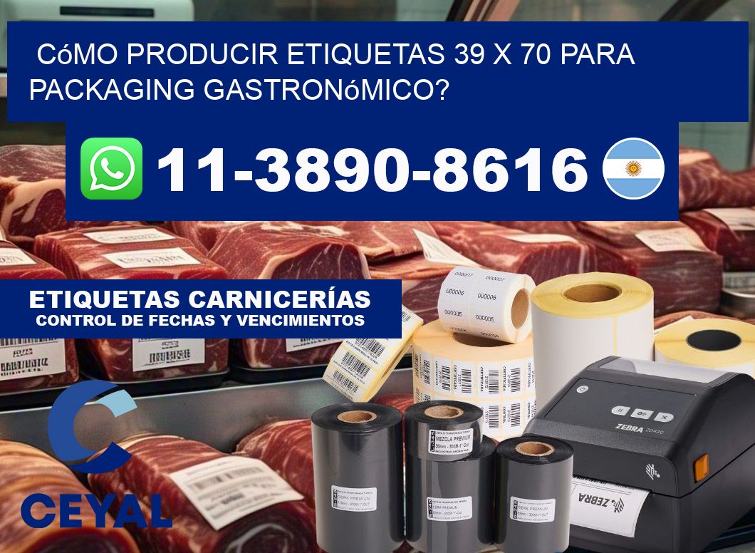 Cómo producir etiquetas 39 x 70 para packaging gastronómico?
