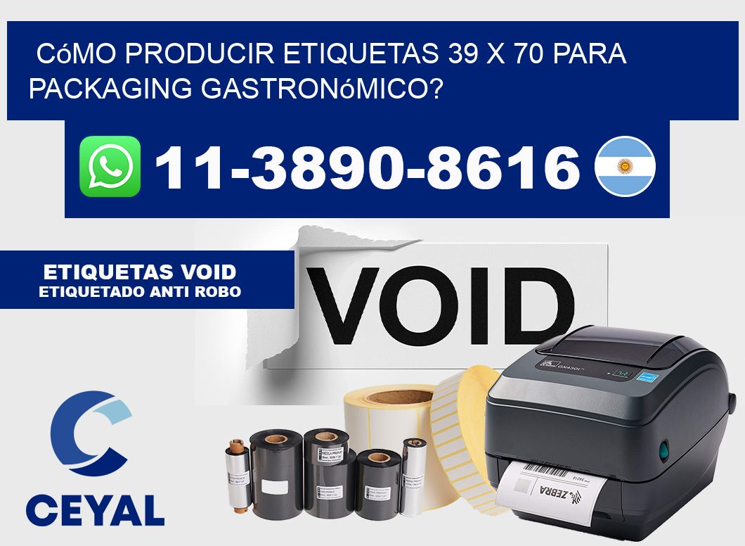 Cómo producir etiquetas 39 x 70 para packaging gastronómico?