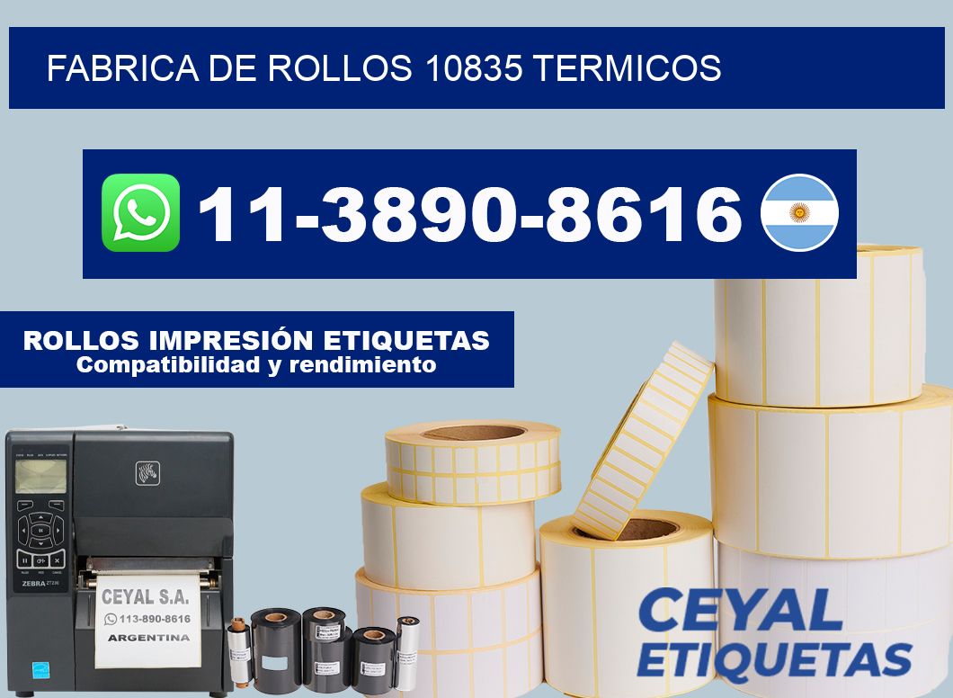 FABRICA DE ROLLOS 10835 TERMICOS