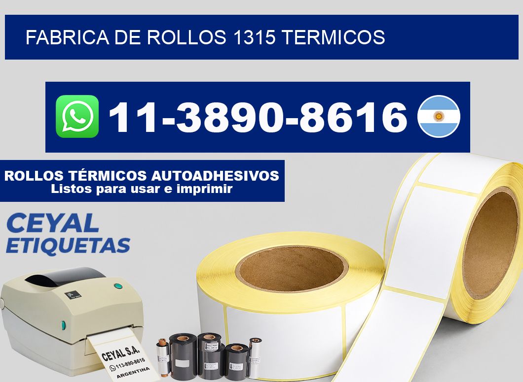 FABRICA DE ROLLOS 1315 TERMICOS