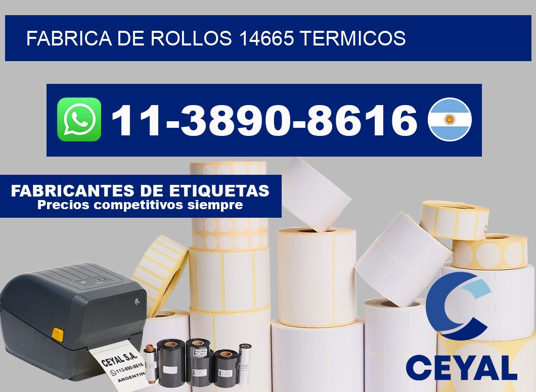 FABRICA DE ROLLOS 14665 TERMICOS