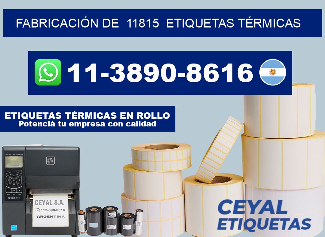 FABRICACIÓN DE  11815  ETIQUETAS TÉRMICAS