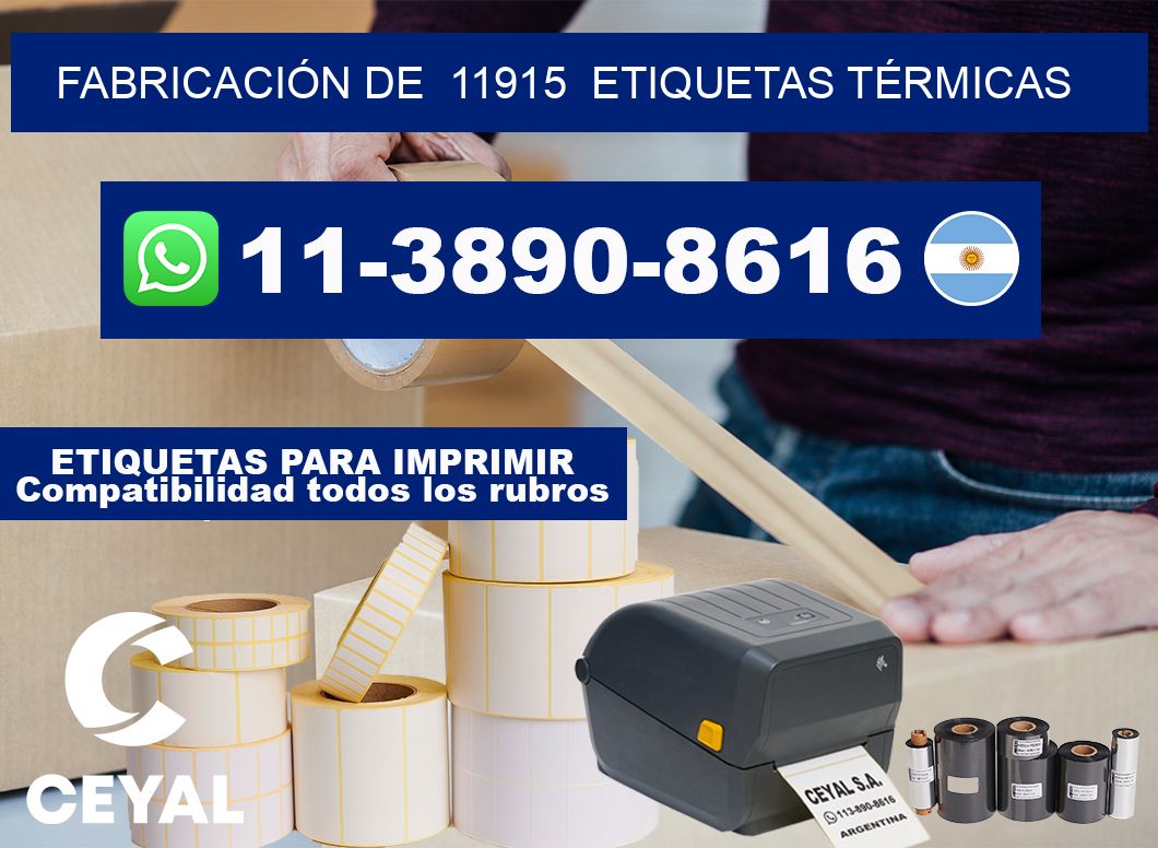 FABRICACIÓN DE  11915  ETIQUETAS TÉRMICAS