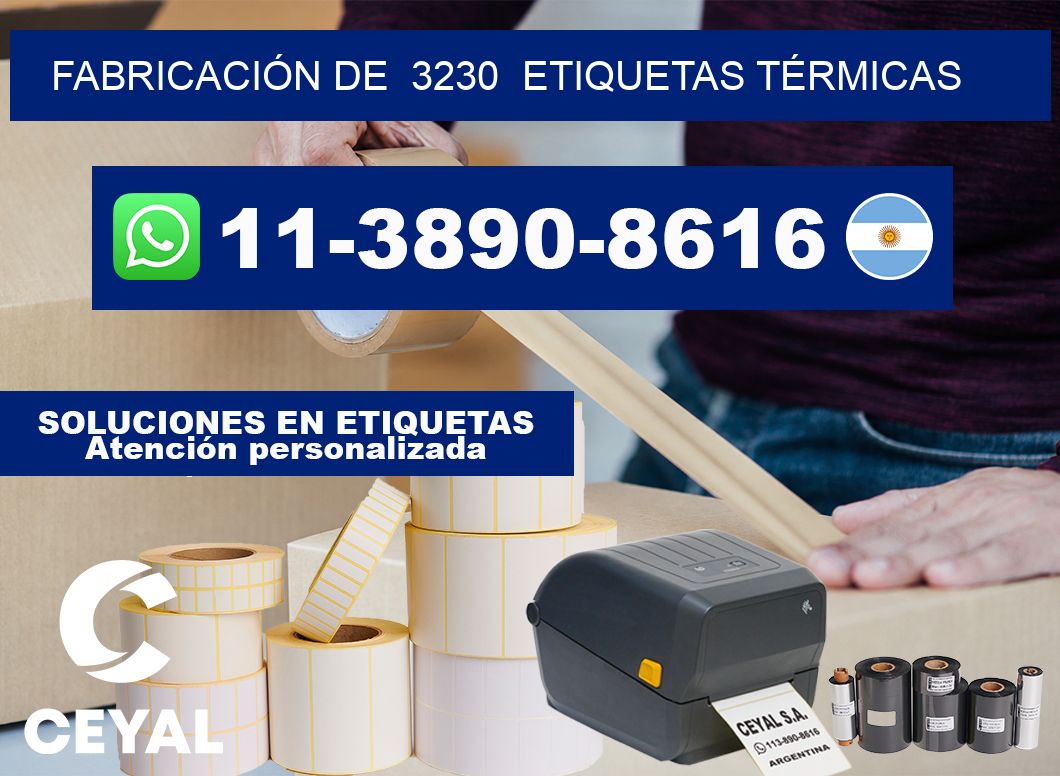 FABRICACIÓN DE  3230  ETIQUETAS TÉRMICAS