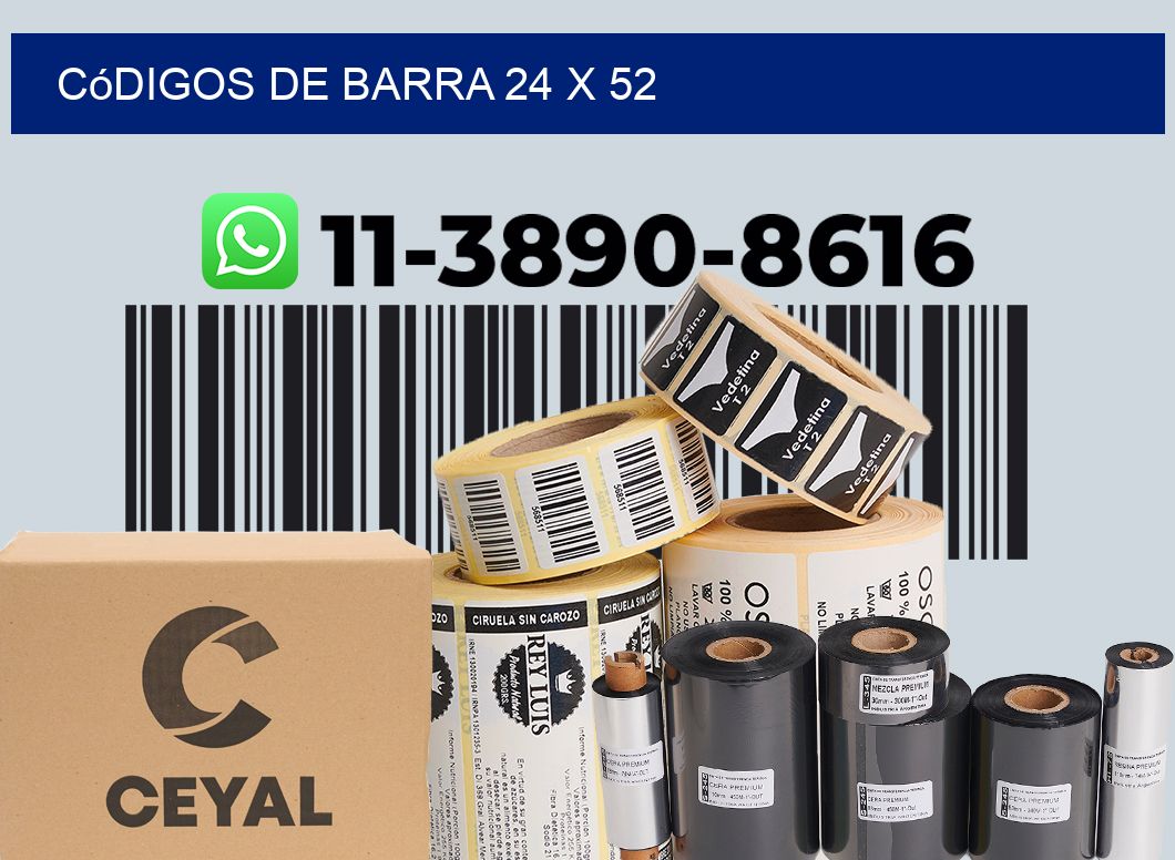 códigos de barra 24 x 52