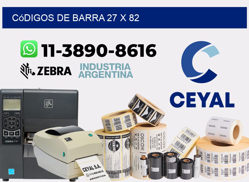 códigos de barra 27 x 82