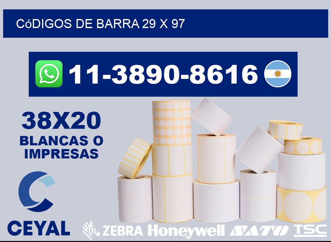 códigos de barra 29 x 97
