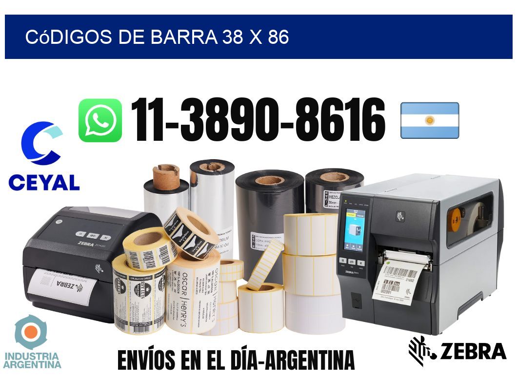 códigos de barra 38 x 86