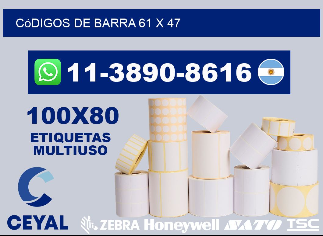 códigos de barra 61 x 47