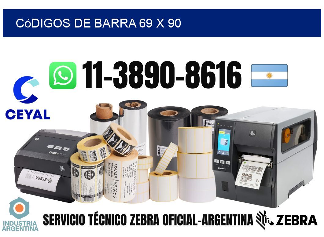códigos de barra 69 x 90