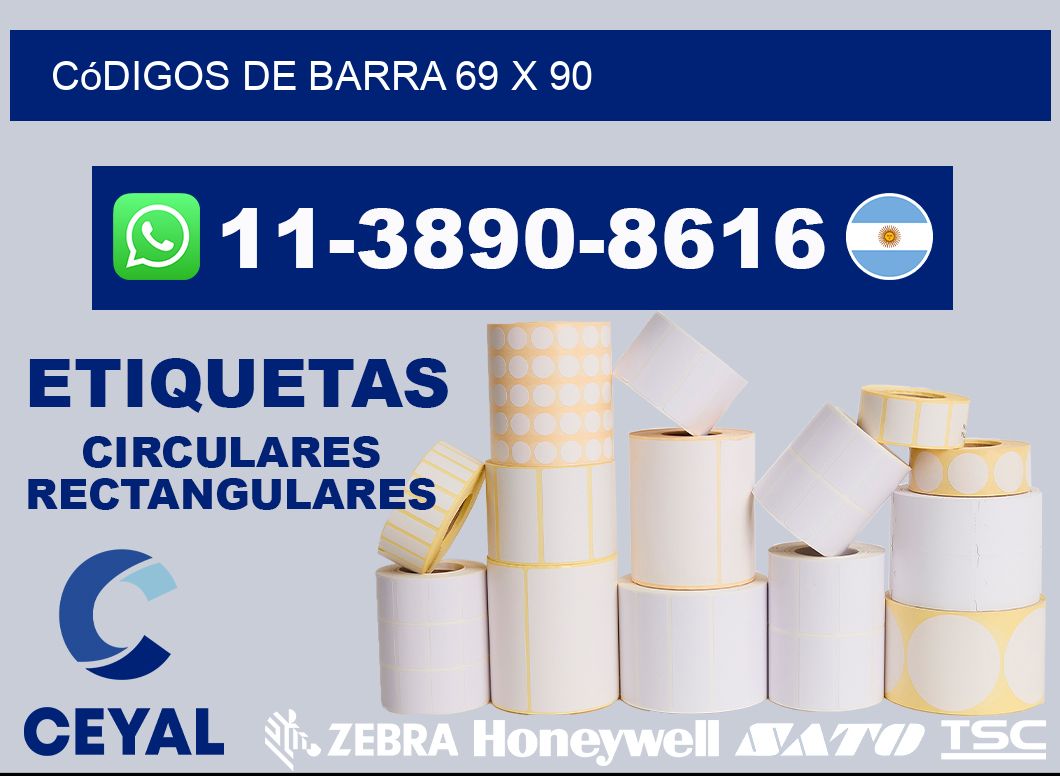 códigos de barra 69 x 90